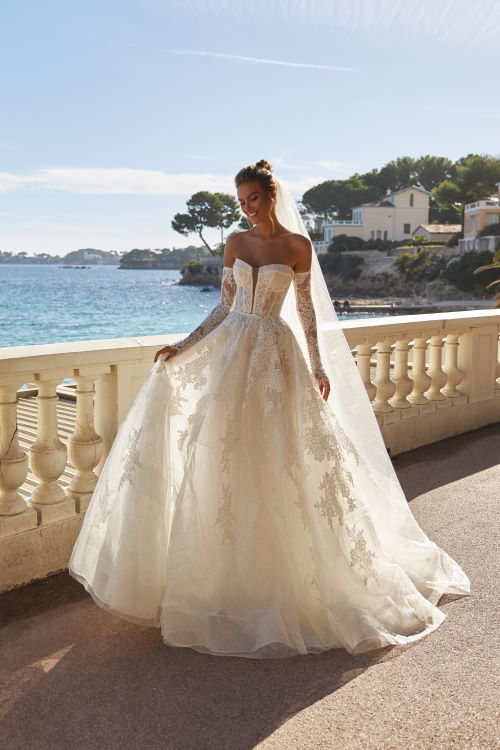 Robe de mariée dentelle cordonnet