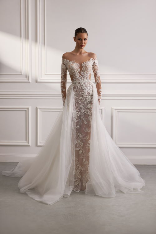 Robe de mariée effet tatoo