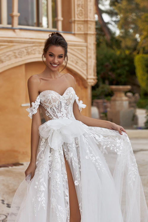 Robe de mariée avec bustier